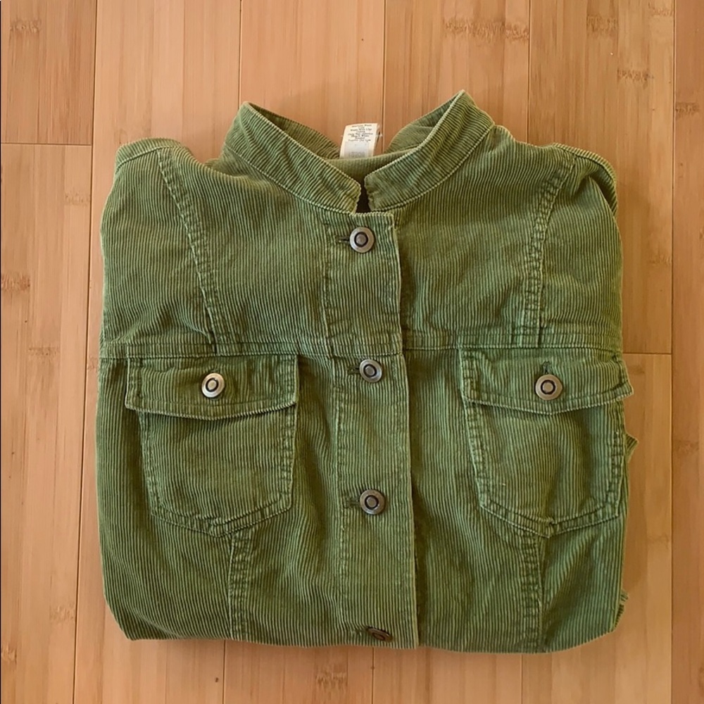 Apple green corduroy jacket Garnet Hill - Picture 3 of 13